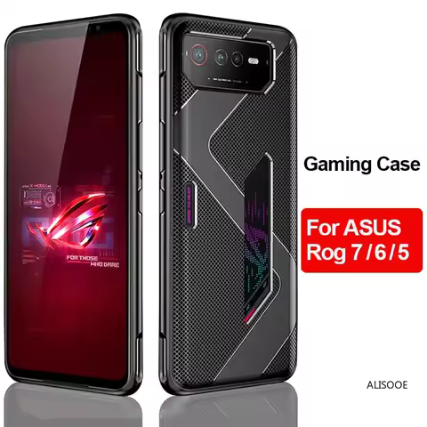 For ASUS ROG 7 6 5 3 2 Case Original Shockproof Armor Gaming Cooling Silicone Soft Back Cover for AS