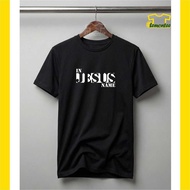 Catholic Christian Spiritual T-Shirt IN JESUS NAME 2 Men's T-Shirt Church CrossWanita with Word Writ