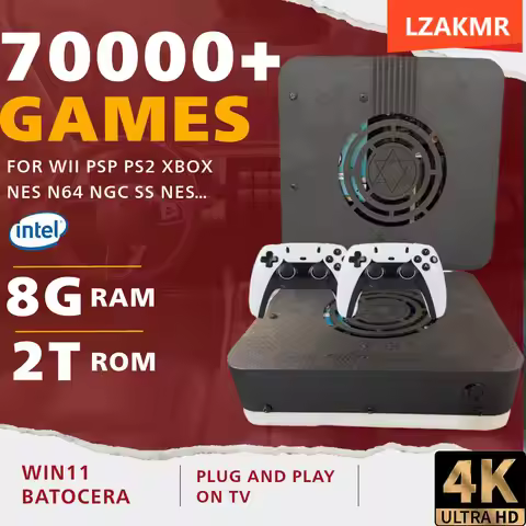 Super Console X3 Plug and Play on TV I3-3110M Game Console 2T HDD 70000+Games For Wii PS2 N64 PSP Ga