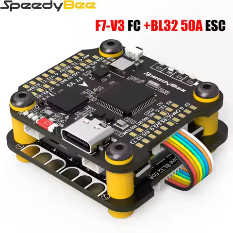 SpeedyBee F7 V3 50A Stack F722 Flight Control BL32 50A 4in1 ESC3~6S Lipo with Blackbox Analyzer Suit