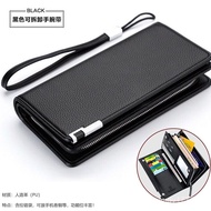 Multifunctional Gentleman Long Clip Men's Wallet Coin Purse Clutch Bag Gift Zipper Style Trendy Japa