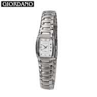 Giordano Elegance All Stainless Steel Tonneau Couple Watch 3229