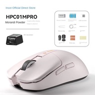 Incott-HPC01M เมาส์ไร้สายโปรอุปกรณ์ต่อพ่วงโหมด2.4G 4K PAW3395 ESPORTS สามารถเปลี่ยนได้ด้วยความร้อน R