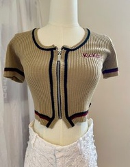 Kickers Ribbed Zip-Up Top