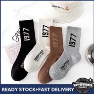 HypeVibes Number Logo Colour Stokin Crew Thick Cotton Socks Hipster Socks Unisex Socks Stokin Hipste