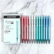 [แพ็ค 3ด้าม/6ด้าม/12ด้าม] ปากกาเจล ฟาสเตอร์ Faster Luminie ขนาด 0.5 มม. รุ่น CX718 ปากกา