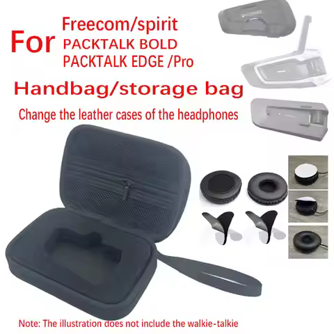 for cardo Freecom/spirit PACKTALK BOLD/EDGE /Pro Bluetooth headphone storage bag and headphone repla