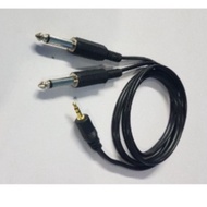 3.5mm BB stereo to 6.5mm PL plug mono (1meter)