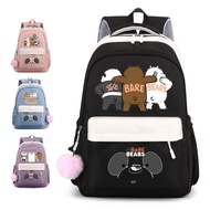 Anime We Bare Bears Bag School Bag Large Capacity Laptop Backpack Travel Bag Student Gift