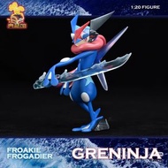 Pokemon寵物小精靈寶可夢神奇寶貝1/20典藏館小智版甲賀忍蛙模型