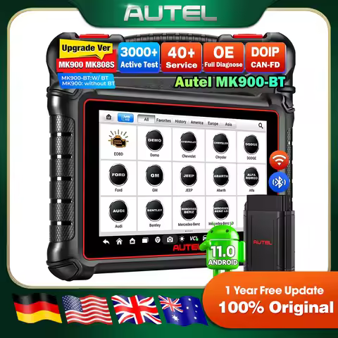 Autel MaxiCOM MK900BT Car Bidirectional Diagnostic Tools OBD2 Scanner 40+ Service 3K+ Active Tests A