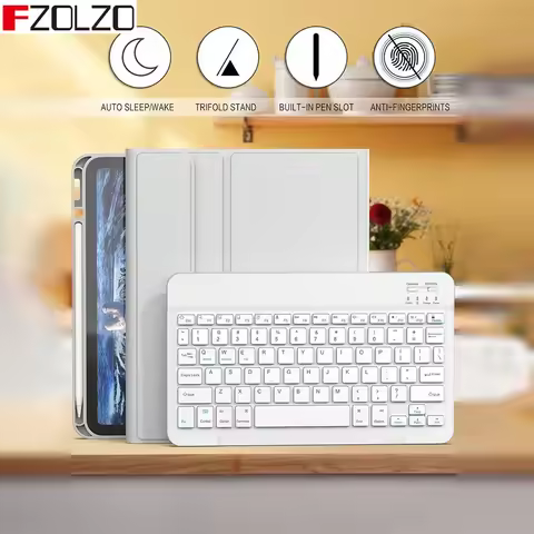 For iPad Pro11 1/2/3/4 gray Tablets Keyboard Cover for iPad Air 10.2Inch 2026 M4 M3 M2 Case iPad 10t