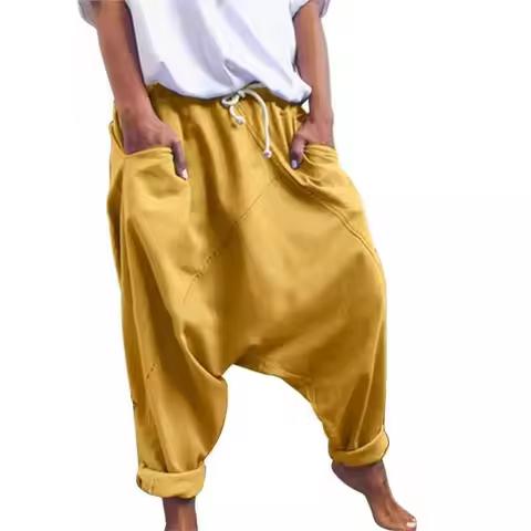 Women's Casual Harem Crotch Pants, Fashionable Lace-up Harem Pants, Women Trousers, Oversized Hip-ho
