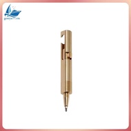 [gouyu77.vn] Portable Pocket Travel Brass Quick Release Writing Pen Cylindrical Bolt Ballpoint Pen B
