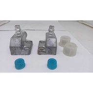 Compressor Nipple 10P 08E 5/8, 1/2 Oring + Valve Housing Set