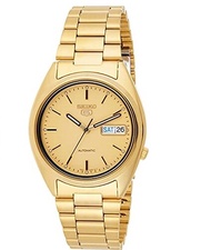 SEIKO_Series 5 Automatic Gold Dial Mens Watch SNKL281