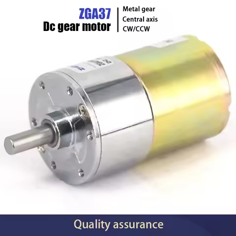 DC Motor 12V 24V ZGA37RG DC Gear Motor 2.5RPM/5RPM/10RPM/50RPM/100RPM/150RPM/200RPM/300RPM/550RPM/10