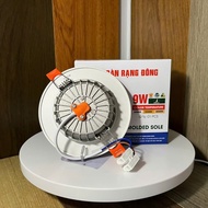 9w phi 90 [Genuine] Rang Dong TD Ceiling LED changes 3 colors with gold border, ceiling light, ceili
