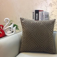30x50cm/45x45cm/55x55cm Double-sides Geometric Pillow Case Chenille Cushion Cover Grey Yellow Purple