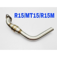 Manifold Welding Yamaha R15 MT15 R15M Universal Stainless Steel Motor Link Pipe 32mm Exhaust