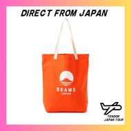 [BEAMS JAPAN] Campus Bag evergreen works Exclusive Logo Tote Bag Color Orange FREE