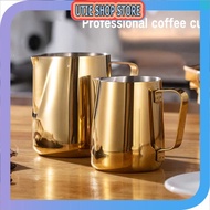 UTIE STORE - Cafetera Stainless Milk Jug Coffee Espresso Latte Art Glass 350ml - AA0052