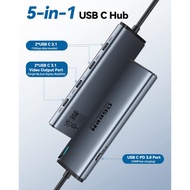 TYPE C hub QGEEM 5Combination1Data transmission mobile phone computer screen projection TV DP+2*type