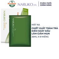 Hộp 8 Miếng Mặt Nạ Naruko Tràm Trà Kiềm Dầu Giảm Mụn 26ml/M