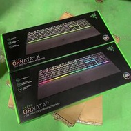 Razer Ornata V3X雷蛇雨林狼蛛v3x有線游戲鍵盤輕機械幻彩適用