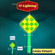 Ketupat Lampu Gantung Besar LED Lampu Hiasan Raya Ramadhan Ketupat light hanging large 2pin plug dec