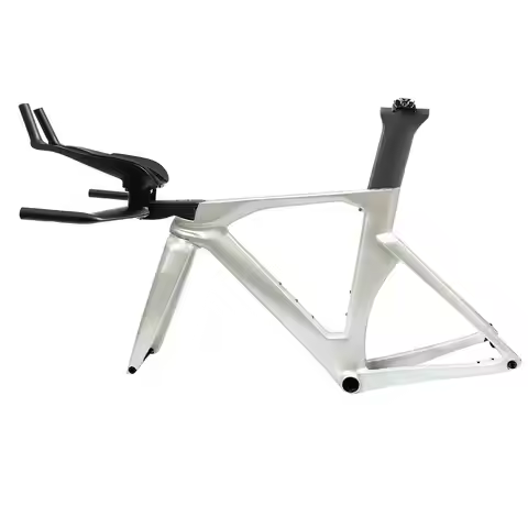 Airwolf TT Bike Frame Set with TT Handlebar Disc Brake Carbon Road Frame Thru Axle Racing Cycling Ae