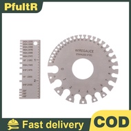 null 0-36 Round AWG SWG Wire Gauge Thiness Ruler Gauge Diameter Stainless Steel Measurer Tool Weldin