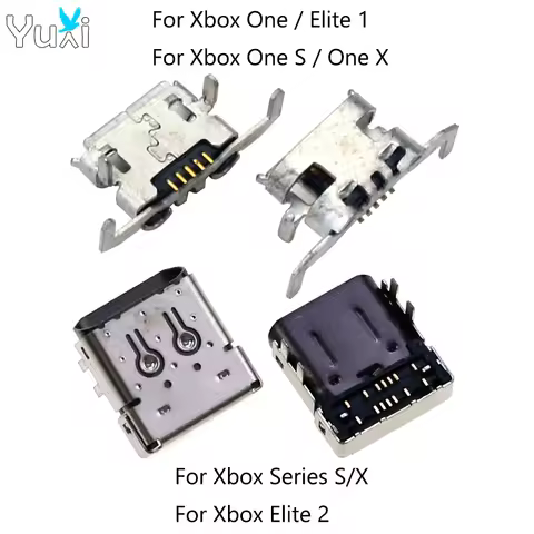 YuXi 5pcs Micro USB Charge Port Socket For Xbox One Controller USB Type C Charging Port Connecrot Fo