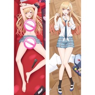 Anime My Dress-Up Darling Marin Kitagawa Dakimakura Throw Soft Hugging Body Pillow Case Two Side Pri