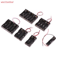 {Wbi23o00af} Plastic Standard Size AA / 18650 Battery Owner Black Case With New 3V Conductor