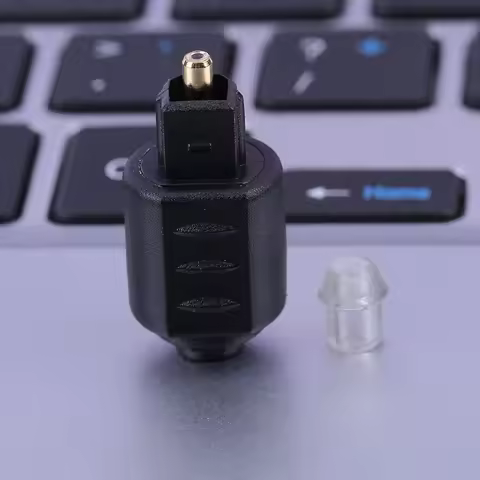 Toslink Male To Mini 3.5mm Toslink Female Optical Fiber Adapter No Signal Loss Optical Audio Adapter