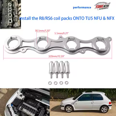Performance billet R8 Coil Adapter for TU5 NFU & NFX engine for PEUGEOT 106 GTI RALLYE CITROEN C2 SA