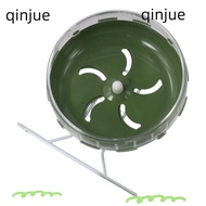 QINJUE Hamster Running Wheel, 8.27 Inch Non-Slip Hamster Exercise Wheel,  Silent Plastics Green/Blue Small Animal Toys