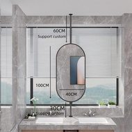 Bathroom mirror Hanging Mirror Up and Down Rod Hanging Rod Mirror Window Bedroom Aluminum Alloy Fram