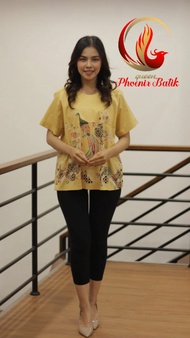blouse Batik Wanita Lengan Pendek Queen Phoenix Batik