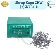 CHW Wood Screw / Wood Screw + 3/s 4 inch x 6mm