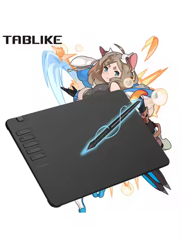 TABLIKE T906 10x6 Inch Graphics Tablet for Drawing with 8192 Levels Pen Pressure, Digital Tablet for