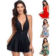 Skirt swimsuit Skirt swimsuit bikini2022 Skirt swimsuit Deep v Halter Bikini Beach French swimsuit