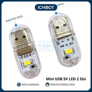 USB LED 5V Cover 5 VOLT 5V Lamp 2 Sides White