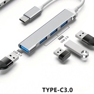 Hub USB C 4 พอร์ต, ฮับ USB C เป็น USB พร้อม 1 พอร์ต USB 3.0/3 พอร์ต USB 2.0, สแปลิตเตอร์ USB C สำหรั