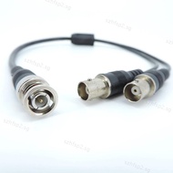 1 BNC Male to 2 way BNC female Splitter video Cable Cord Connector Adapter wire For Extension wire f