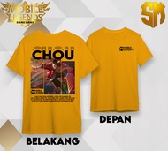 SELLMOUS - Kaos Terbaru Kaos Hero ML Kaos Hero Mobile Legends CHOU Kaos Cotton Combed 30s Kaos Terba