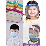READY STOCK- Protective Face Shield Transparent HD Anti fog (with sponge) High Quality For Kids / Baby
