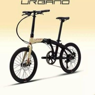 Sepeda Lipat Polygon Urbano 5 20 Inch 9 Speed - Cream Black Fonnystore
