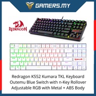 Redragon Kumara K552 RGB TKL Mechanical Keyboard - 87 Key